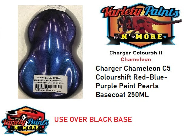 Charger Chameleon C5 Colourshift Red-Blue-Purple Paint Pearls Basecoat 250ML