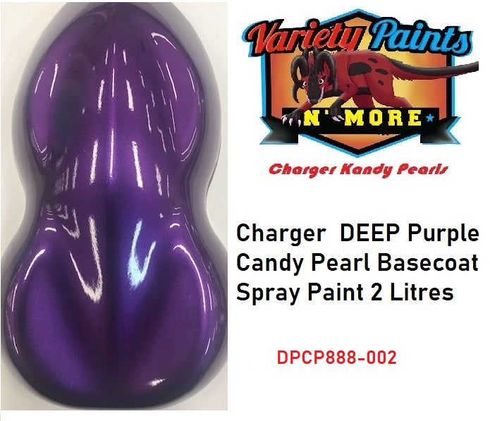 Charger DEEP Purple Candy Pearl Basecoat Spray Paint  2 Litres