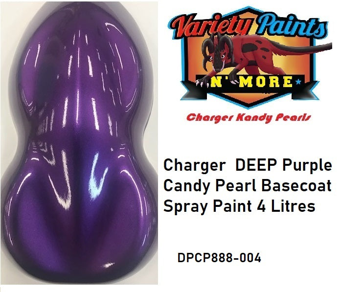Charger Deep Purple Candy Pearl Basecoat Spray Paint 4 Litre