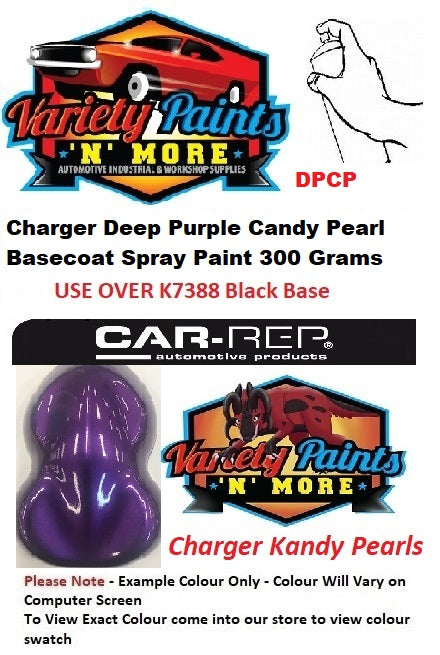 Charger Deep Purple Candy Pearl Basecoat Spray Paint 300 Grams