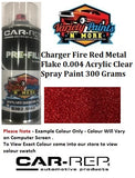 Charger Fire Red Metal Flake Acrylic Clear Spray Paint 300 Grams
