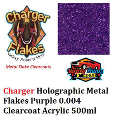 Charger Holographic Metal Flakes Purple 0.004 Clearcoat Acrylic 500ml