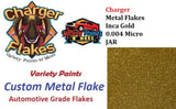 Charger Metal Flakes Inca Gold 0.004 Micro 4 Oz Jar