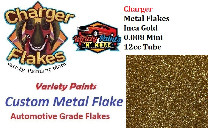 Charger Metal Flakes Inca Gold 0.008 Mini 12cc Tube
