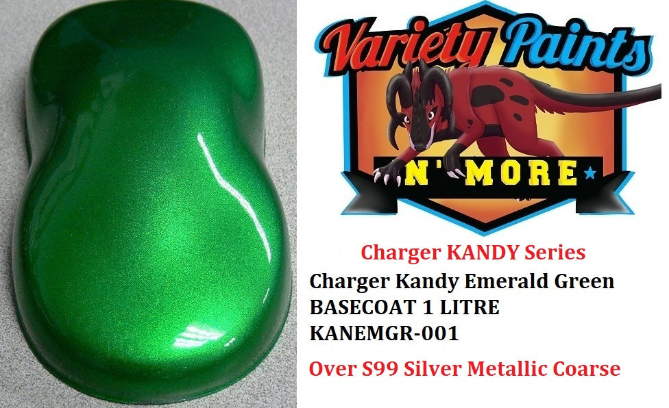 Charger Kandy Emerald Green  BASECOAT 1 LITRE  KANEMGR-001