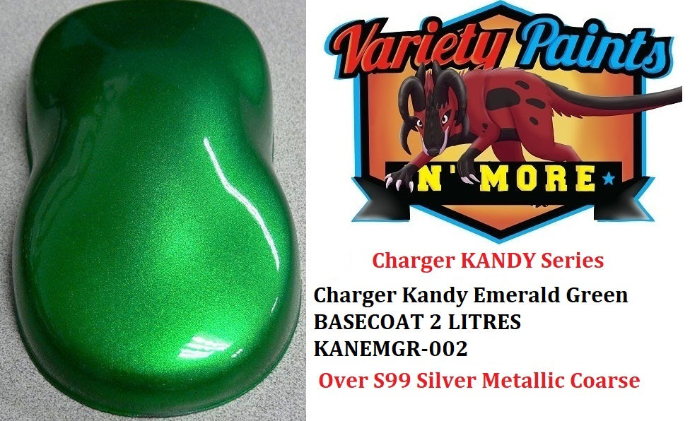 Charger Kandy Emerald Green BASECOAT 2 LITRES  KANEMGR-002