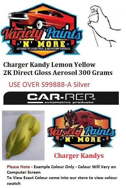 Charger Kandy Lemon Yellow 2K Direct Gloss Aerosol 300 Grams