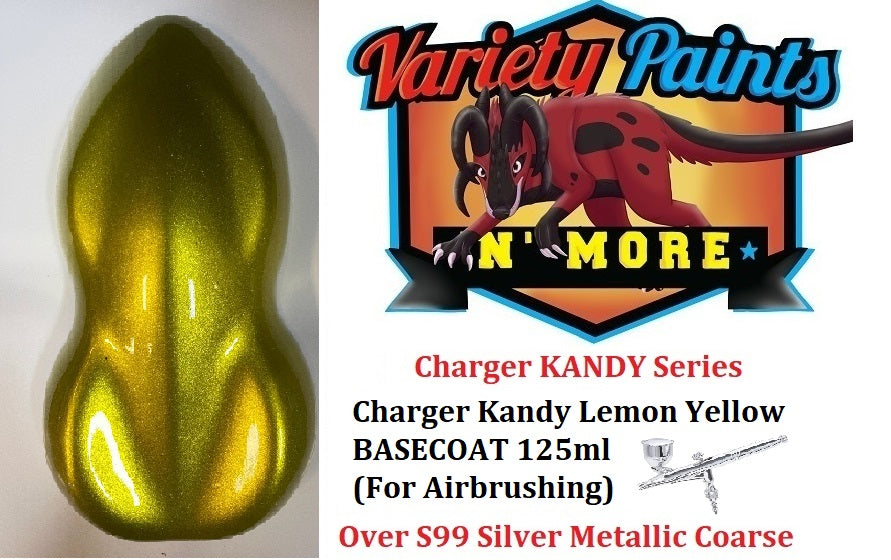 Charger Kandy Lemon Yellow BASECOAT 125ml (For Airbrushing)
