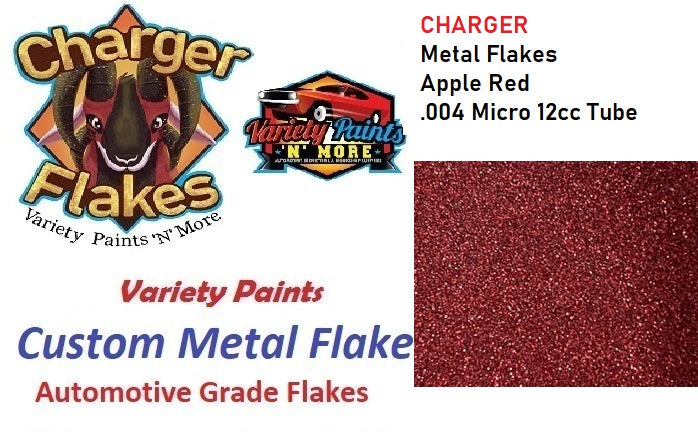 CHARGER Metal Flakes Apple Red 0.004 Micro 12cc Tube