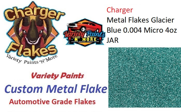 Charger Metal Flakes Glacier Blue 0.004 Micro 4oz JAR