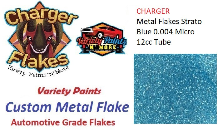 Charger Metal Flakes Strato Blue 0.004 Micro 12cc Tube