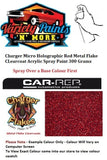 Charger Micro Holographic Red Metal Flake CLearcoat Acrylic Spray Paint 300 Grams