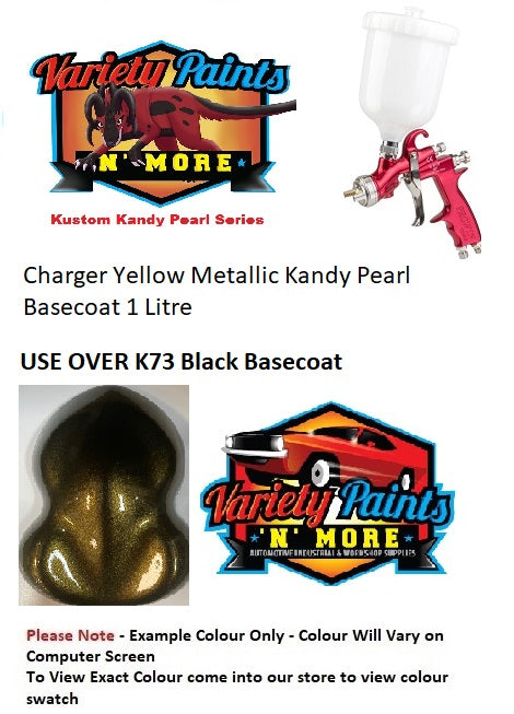 Charger Yellow Metallic Kandy Pearl Basecoat 1 Litre