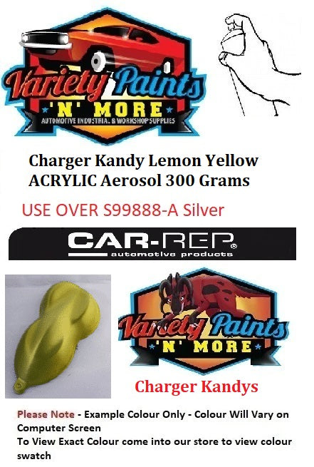 Charger Kandy Lemon Yellow ACRYLIC Aerosol 300 Grams