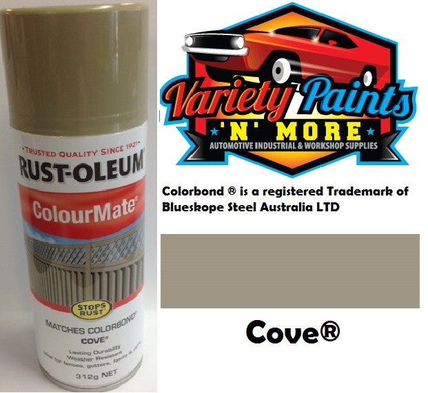 RustOleum Colourmate  Cove  Colorbond  Spray Paint 312g