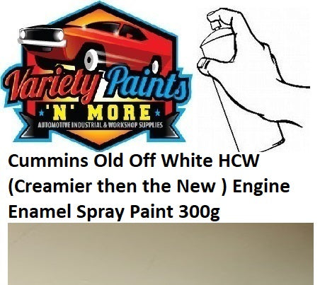 Cummins Old Off White HCW (Creamier then the New ) Engine Enamel Spray Paint 300g