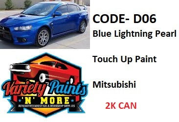 D06 / HT Blue Lightning Pearl Mitsubishi 2K Aerosol Paint 300 Grams