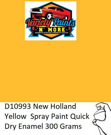D10993 New Holland Yellow  Spray Paint Quick Dry Enamel 300 Grams 