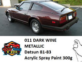 011 DARK WINE METALLIC Datsun 81-83 Acrylic Spray Paint 300g