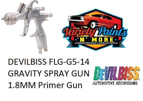 DEVILBISS FLG-G5-18 GRAVITY SPRAY GUN 1.8MM PRIMER GUN