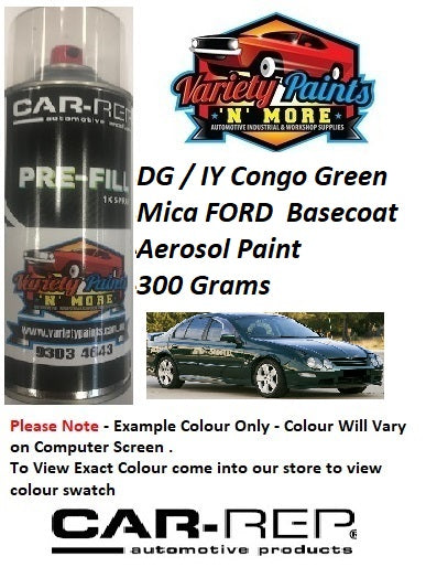 DG / IY Congo Green FORD  BASECOAT Aerosol Paint 300 Grams