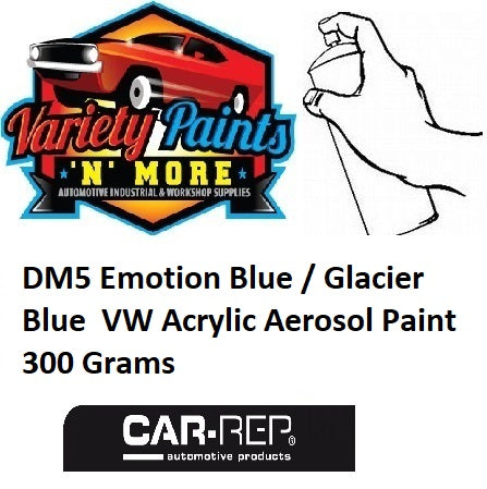 DM5 Emotion Blue / Glacier Blue VW/AUDI Basecoat Aerosol Paint 300 Grams 1IS 10A