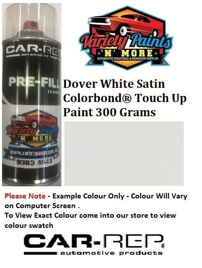Dover White Satin Acrylic Colorbond® Touch Up Paint 300 Grams S5232