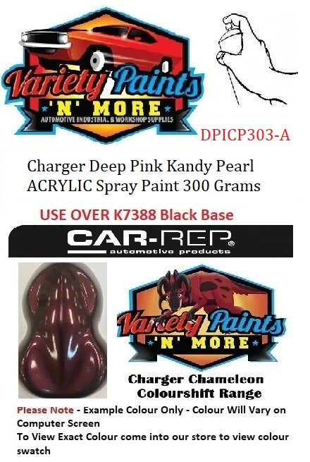Charger Deep Pink Kandy Pearl Basecoat Spray Paint 300 Grams