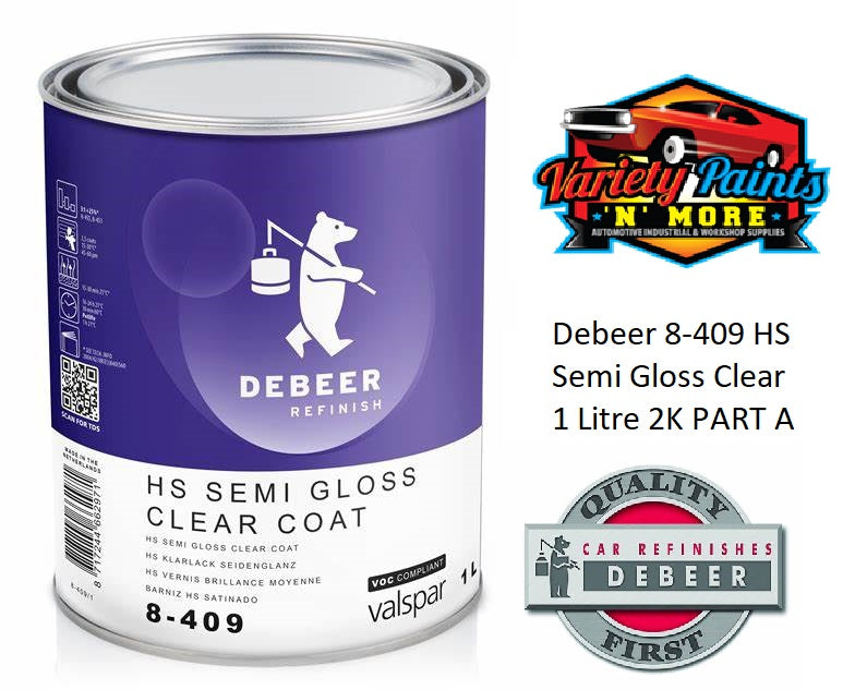 Debeer 8-409 HS Semi Gloss Clear 1 Litre PART A