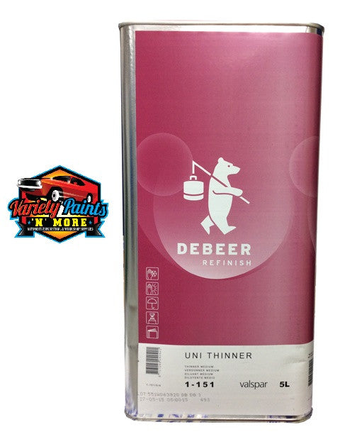 Debeers 2K Uni Thinner Medium 5 Litre 1-151