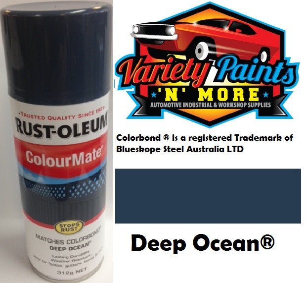RustOleum Colourmate  Deep Ocean  Colorbond  Spray Paint 312g
