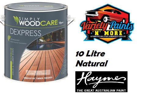 Haymes Dexpress Deck and Timber Natural 10 Litres SDEXN10