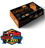 Grippaz Large Black 6MIL Nitrile Gloves Super Strong & Super Stretch Nitrile Gloves Box of 50 GPAZ-L