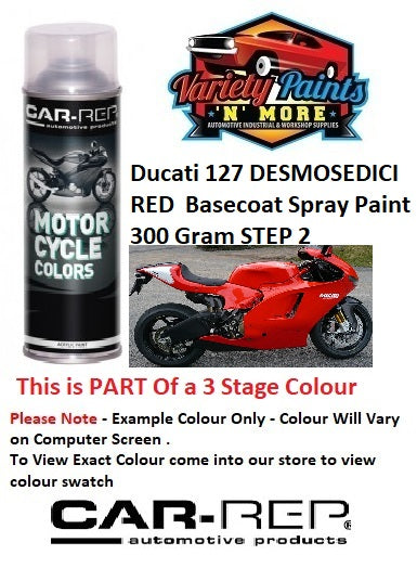 Ducati 127 DESMOSEDICI RED  Basecoat Spray Paint 300 Gram STEP 2 1IS 36A