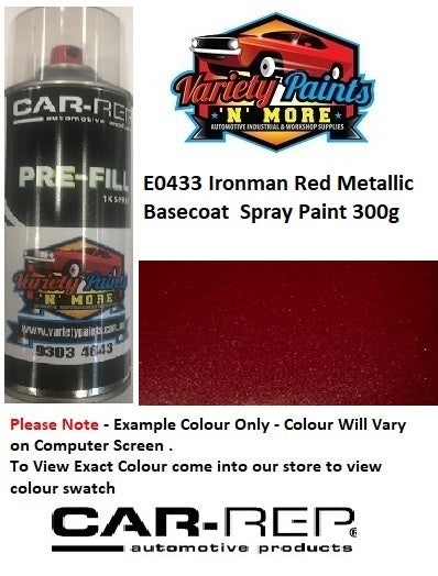 E0433 Ironman Red Metallic Basecoat  Spray Paint 300g