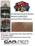 E1128 Dark Grayish Brown Metallic BASECOAT Aerosol Paint 300 Grams