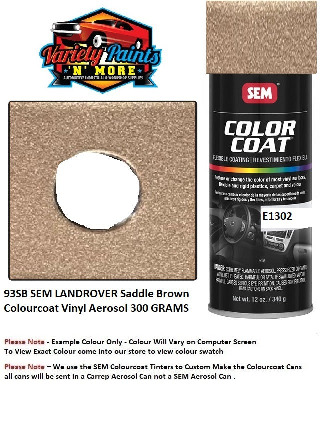 E1302 LIGHT SANTA FE MET. Metallic Colourcoat Vinyl Aerosol 300 Grams