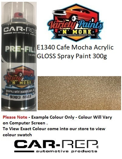 E1340 Cafe Mocha GLOSS Acrylic Spray Paint 300g