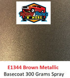 E1344 Brown Metallic Basecoat Aerosol Paint 300 Grams 