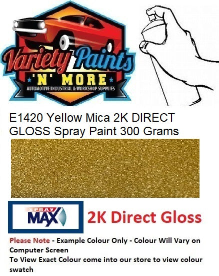 E1420 Yellow Mica 2K DIRECT GLOSS Spray Paint 300 Grams