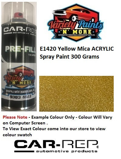 E1420 Yellow Mica ACRYLIC Spray Paint 300 Grams