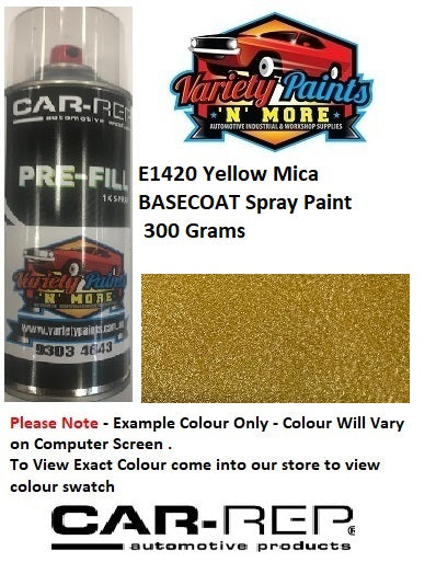 E1420 Yellow Mica Basecoat Spray Paint 300 Grams