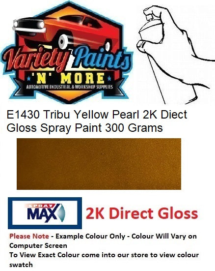 E1430 Tribu Yellow Pearl 2K Diect Gloss Spray Paint 300 Grams