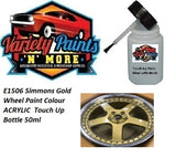 SIMGD E1506 Simmons Gold Wheel Paint Colour ACRYLIC Touch Up Bottle 50ml