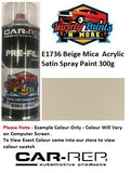 E1736 Beige Mica Acrylic Satin Spray Paint 300g
