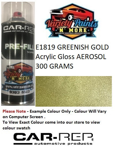 E1819 GREENISH GOLD Acrylic Gloss AEROSOL 300 GRAMS
