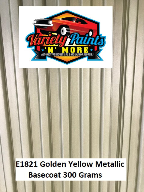 E1821 Golden Yellow Metallic Basecoat Spray Paint 300g