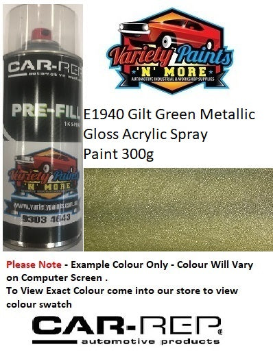 E1940 Gilt Green Metallic Acrylic Spray Paint 300g