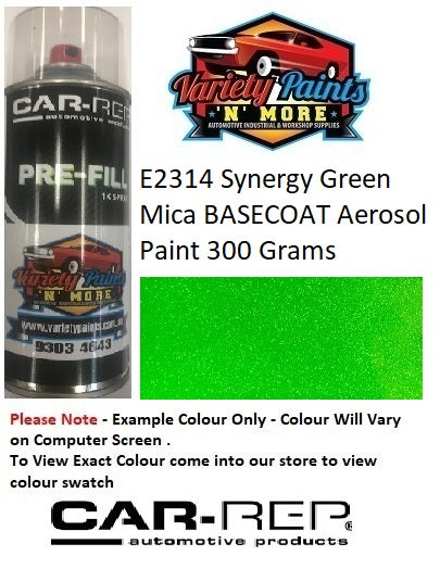 E2314 Synergy Green Mica BASECOAT Aerosol Paint 300 Grams