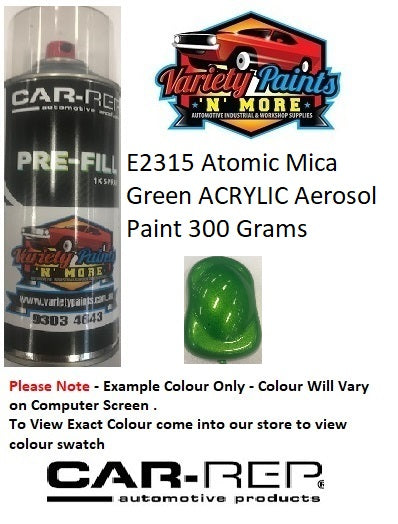 E2315 Atomic Mica Green ACRYLIC Aerosol Paint 300 Grams